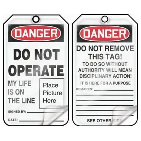 OSHA DANGER SAFETY TAG DO NOT MDT016LCP